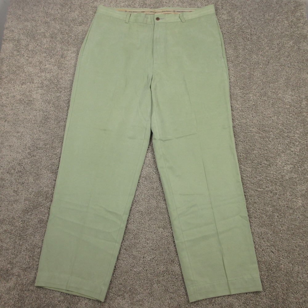 Tommy Bahama Pants Mens 38x31 Green Lyocell Cotton Trousers Relax Vacation Beach